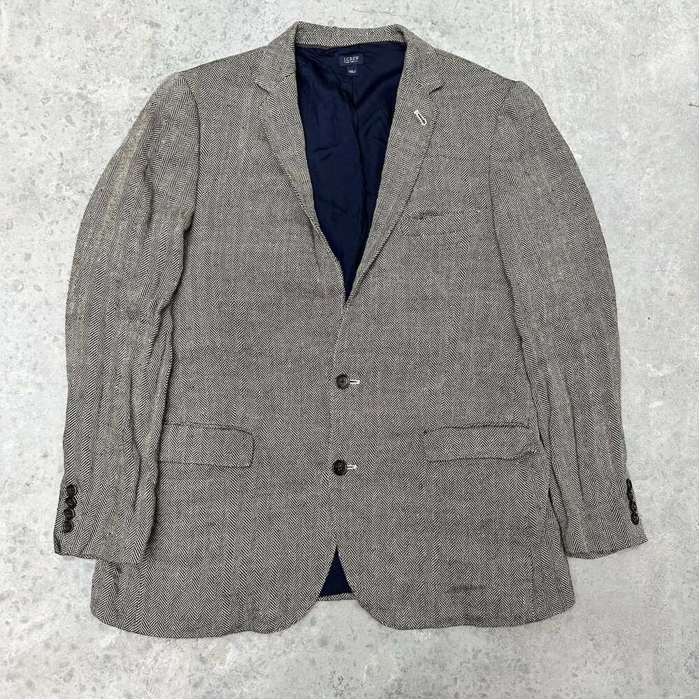 NWT J. Crew Ludlow Herringbone Linen Blazer - Size 42L